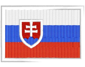 Flag Of Slovakia embroidered patch