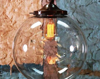 Riad 35cm Clear Globe Pendant