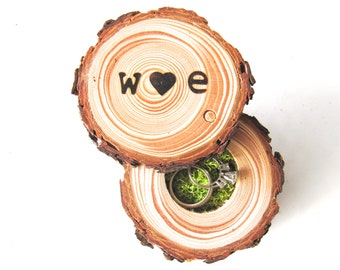 Wood Ring Box | Ring Bearer Box | Wedding Ring Box |