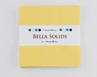 Charm Pack-5 inch squares-Moda-30s Yellow Solid