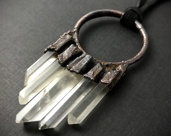The Witches Talisman | Quartz Necklace | Crystal Point Necklace
