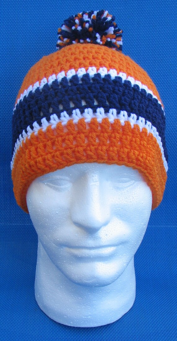 Denver Broncos Crocheted Skull Cap Beanie Game Day Gear