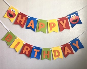 Elmo Banner - Elmo Birthday Party - Elmo Decorations- Elmo Party - Elmo - Elmo Party Decor - Elmo Birthday Banner