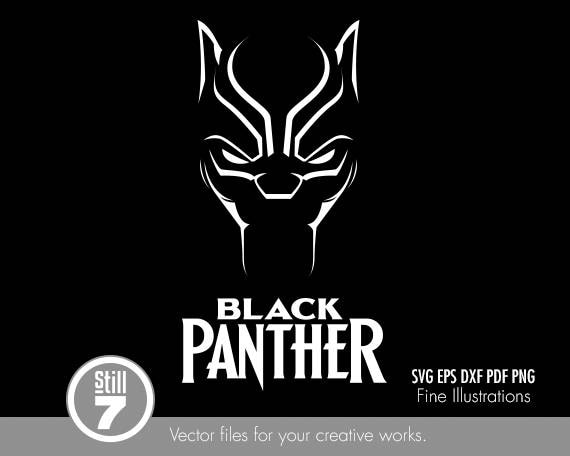 Black Panther Head Emblem svg eps dxf pdf png
