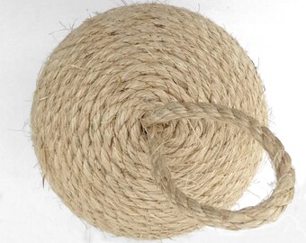 Large Sisal Rope Doorstop, Decorative Rope Ball, Natural or Dyed Sisal Door Stopper, Assorted Colors