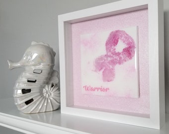 Warrior - BC Ribbon - Shadow Box - One-of-a-kind