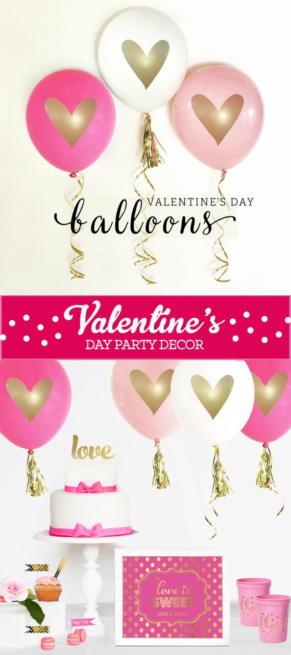 Valentines Day Balloons Valentines Day Decor Valentine