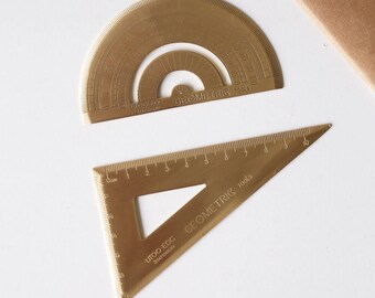 Brass Protractor Ruler /Brass Triangle Ruler