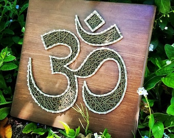 Om Symbol - Modern String Art Tablet - Aum - made to order