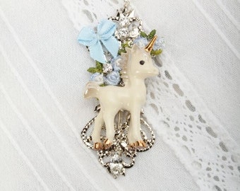 Unicorn - Unicorn Necklace - Unicorn Pendant - Unicorn Jewelry - Unicorn Jewellery - Silver Chain Necklace - Frenchtutu Unicorn Necklace