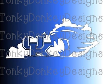 University of Kentucky Wildcats Digital Cut File (svg, eps, dxf, studio3, jpeg) for cutting machines (Silhouette, Cricut, Brother, etc.)