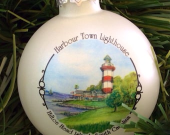 Harbour Light at Hilton Head, South Carolina Christmas Ornament