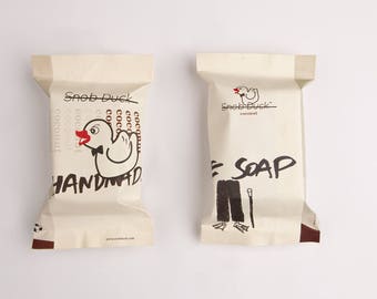 Snob Duck Coconut Handmade Soap: With coconut oil, olive oil, cocoa butter, coconut milk.