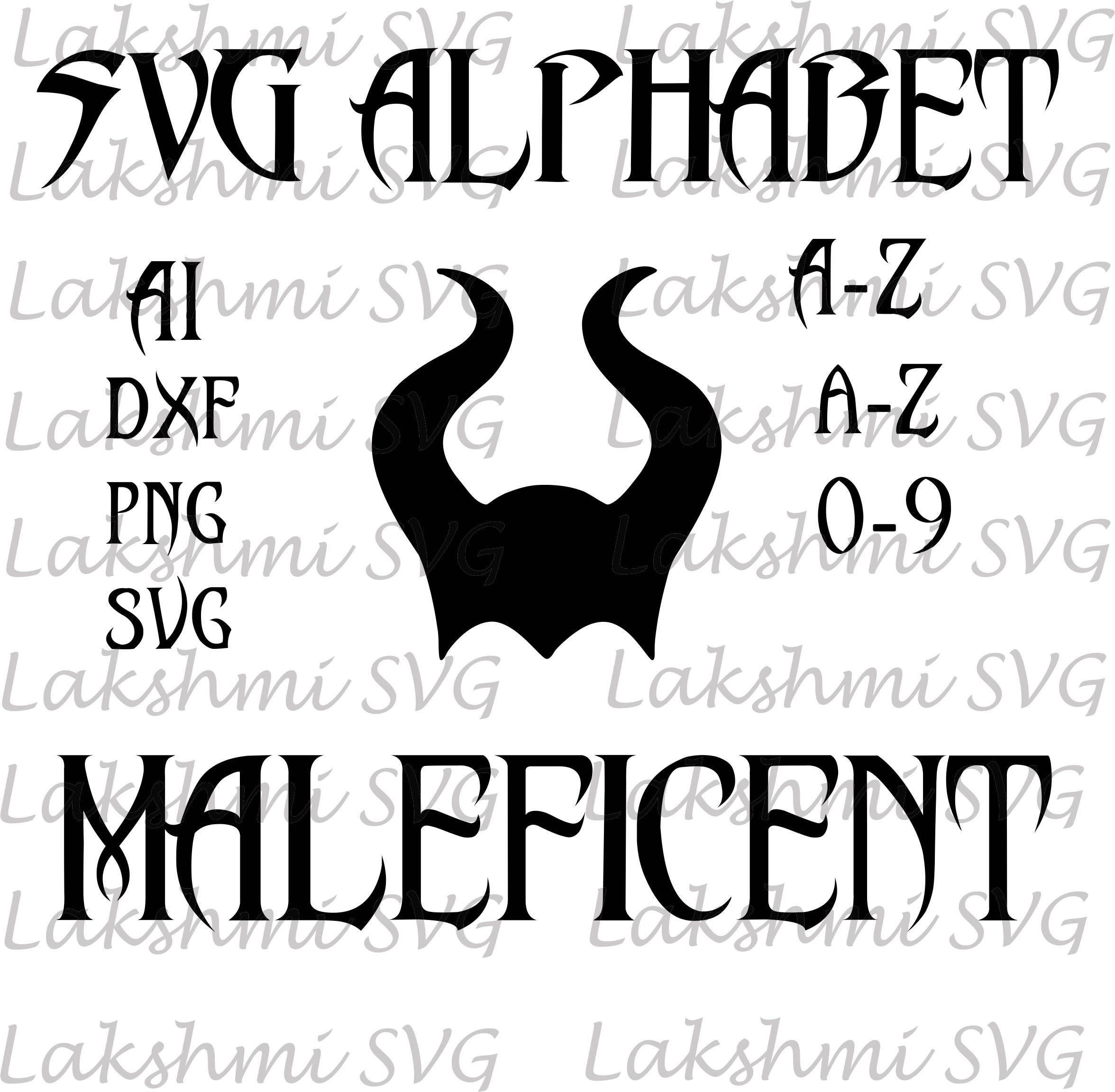 Maleficent Font Svg Maleficent Letters Svg Maleficent Alphabet Svg ...