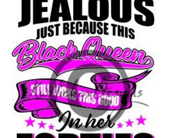 Black Queen Svg, Queen Svg, Don't Be Jealous Svg, Dxf For Cameo, T Shirt Screen Printing Design