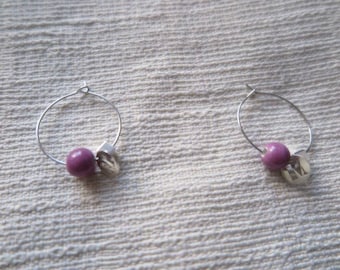 ISOTTA - earrings in silver with custom initial ring