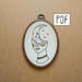 PDF pattern - PDF pattern - Crescent Moon Girl Hand Embroidery Pattern (PDF pattern - modern embroidery pattern)