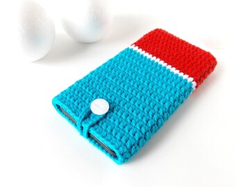 Blue Red Moto G3 phone case, Galaxy s8 case, Xperia z5 pouch, Pixel 2 cozy, iphone 8 sock, BlackBerry cover, OnePlus X sleeve, HTC 10 case