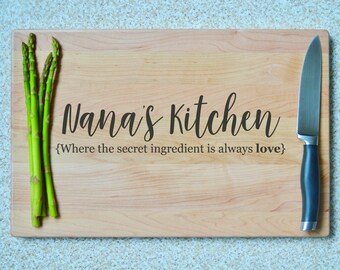 Christmas Gift for Nana, Christmas Gift for Grandmother, Secret Ingredient, Love, Kitchen, Nana's Kitchen, Grandmother Gift, Nana Gift, Gift