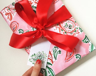 Christmas Wrapping Paper: Festive Paisley