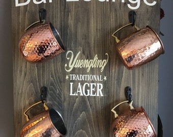 Fathers Day Gift / Man Cave / Bar Lounge / Bar Decor / Bar Signs / Beer Mug Holder / Beer Signs