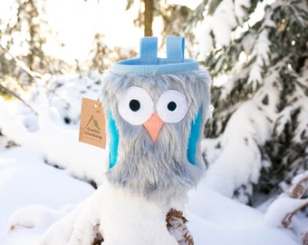 Forget-me-not Furry Owl Chalk Bag