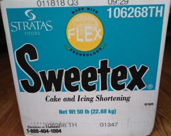 Sweetex Golden Flex High Ratio Vegetable Shortening for Icing Shortening 32oz Jar