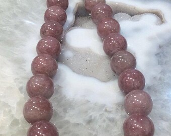 50% Mega Sale 17mm Pink Morango Quartz Gemstone Beads #1