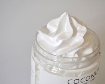 Coconut Whipped Soap, 4 oz Fluffy Soap, Soap Cream, Bath Whip