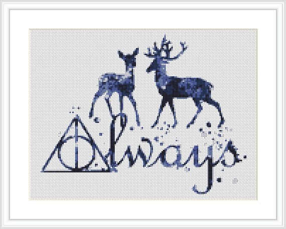 Harry Potter cross stitch pattern Always Quote Harry Potter