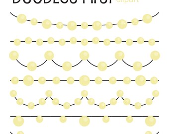 Ball String Lights Clip Art for Scrapbooking Card Making Cupcake Toppers Paper Crafts SVG Cuts