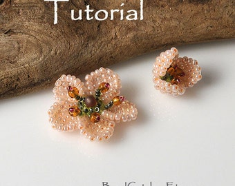 TUTORIAL for Bead woven Cherry blossom