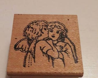 Retired Rubber Stamp - Angels