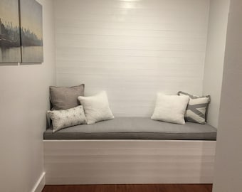 Custom Window Seat/Bench Cushion | Mudroom Cushion | Reading Nook Cushion | Seat Cushion | Kitchen Banquette Cushion | Chair Pad Cushion |