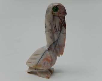 Miniature sculpture Pelican stone, free shipping