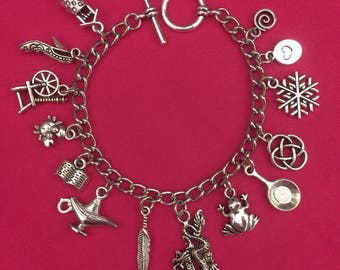 14 Disney Princesses Charm Bracelet