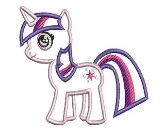 MLP My little pony Twilight Sparkle machine embroidery applique design