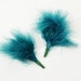 1pc Fluffy Dandy Lion - Marabou Pompoms, Bundled Feathers, baby headband accessories (Peacock Green #16)