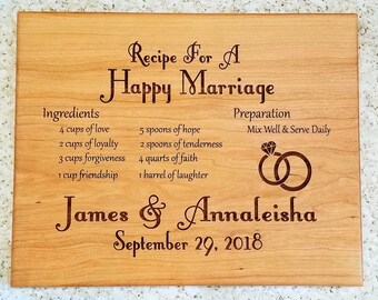 Recipe For A Happy Marriage Cards : Recipes | Happy marriage, Recipe