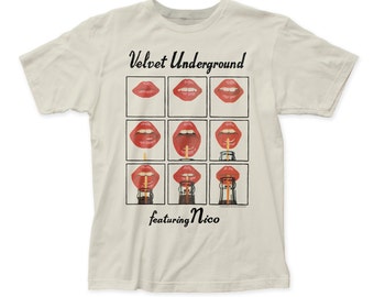 Velvet Underground ...Featuring Nico Soft Fitted 30/1 Cotton Tee (VU50) Vintage White