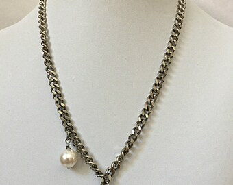 GLAMAZON Necklace || Skull || Pendant || Swarovski Skull || Crystal || Curb Chain