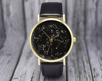 Vintage Constellation Watch | Southern Hemisphere | Leather Watch | Ladies Watch | Men's Watch | Birthday | Wedding | Gift Ideas | Accessory