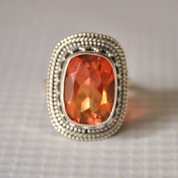 Double Color Tourmaline Ring Sz 7 #9814