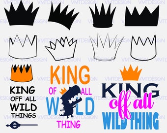Wild Things crown SVG - Wild Things crown clipart - Wild Things crown digital clipart for Design or more, files download svg, png, eps, jpg