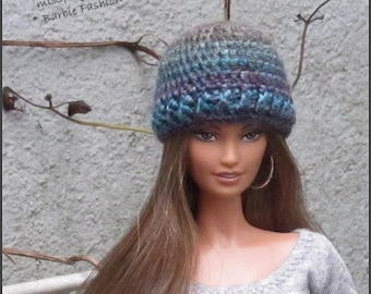 Crochet Barbie Doll Hat, Fashion Doll Hat, Doll Hat, Barbie Clothing, Miniature Hat For Barbie Dolls, Crochet Hat
