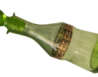 Soviet Vintage decanter /Soviet Vintage carafe for wine /Vintage Jug / Green Pitcher/ Green Jug