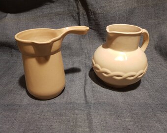 Ceramic jugs set. Cafe/tea. Milk/sour cream