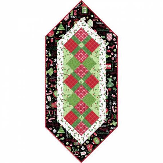 Jingle all the Way Quilt Kit Table Runner Kit Jingle all the