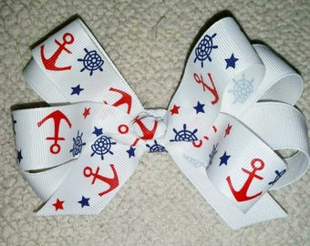 Crisp white nautical bow