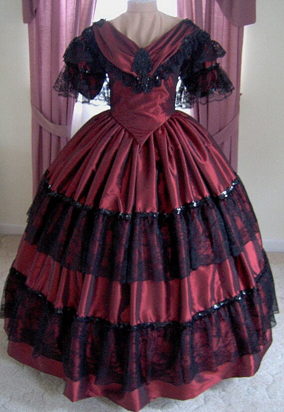 FOR ORDERS ONLY Civil War Dress 1800s Victorian Dress